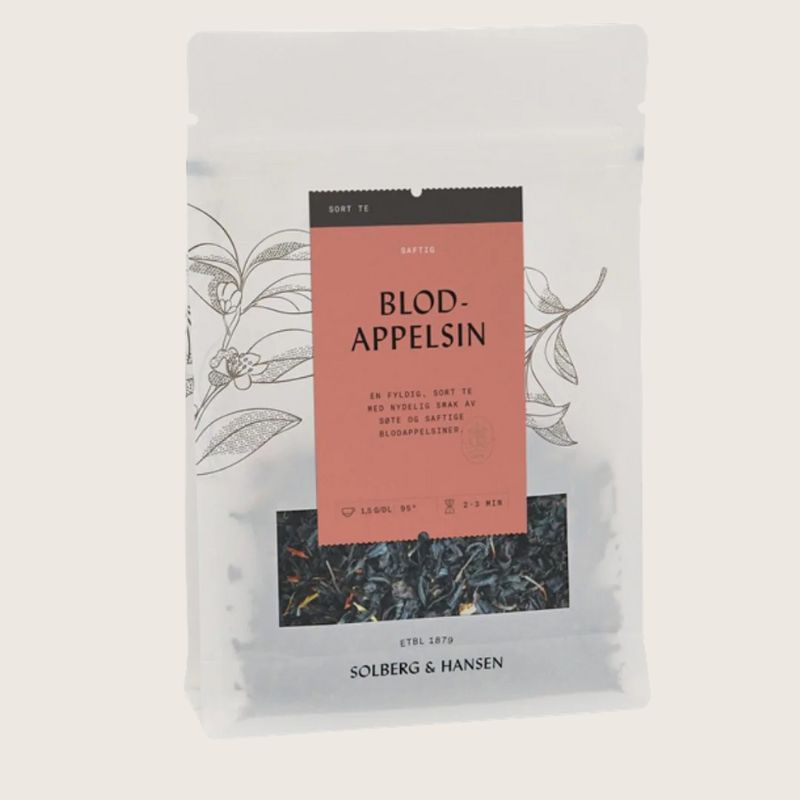 En fyldig, sort te med nydelig smak av søte og saftige blodappelsiner.