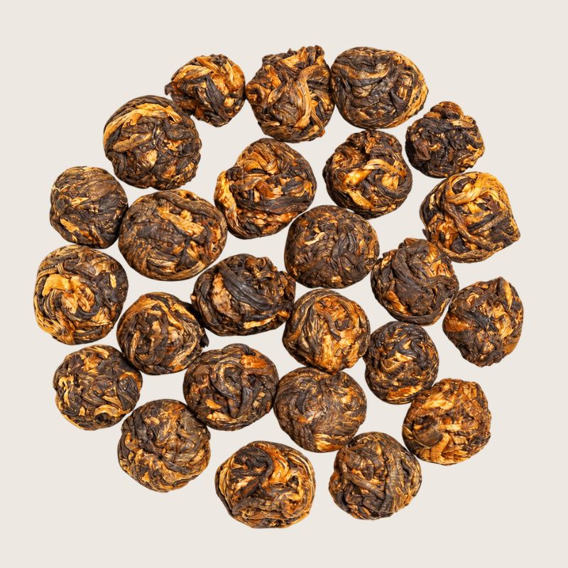 Dragon Pearl sort te – håndrullede teperler fra Yunnan